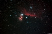 Horsehead and Flaming Star Nebula